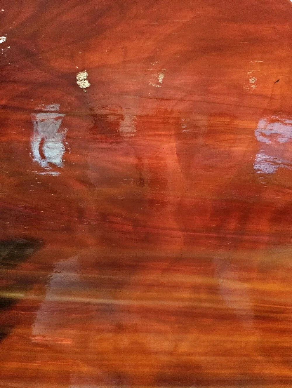 7 Lbs. Largest Scrap Glass Pieces For Stained Glass/Mosaic Shades Of Brown/Red